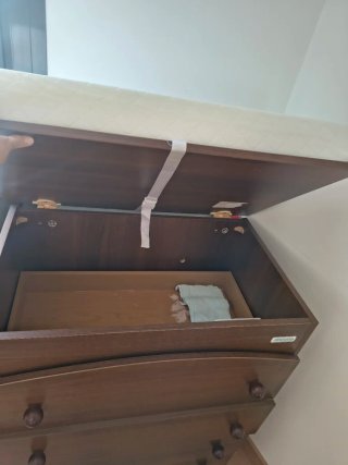 Cómoda bebé madera con cambiador