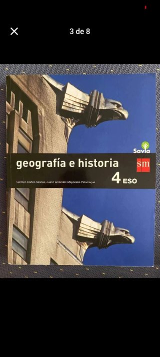 Libros de cuarto de la ESO, del colegio Adoratrice