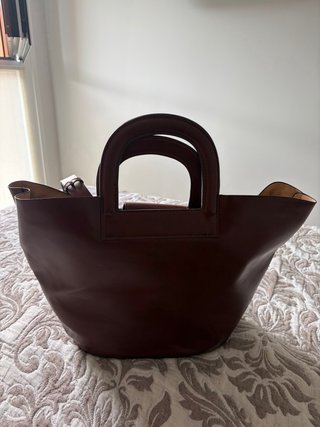 Bolso Mediano Doble Asa Marrón
