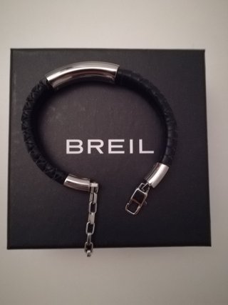 Bracciale Uomo Breil Pelle Nera