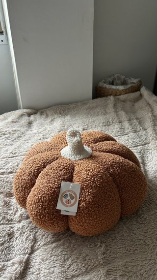 Cojín de calabaza de forro polar