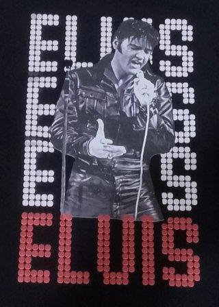 Camiseta Elvis Presley con letras