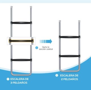 Escalera para colchoneta de jardín