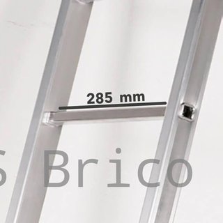 Escalera Telescópica Articulada Aluminio 4+4 Pestaña