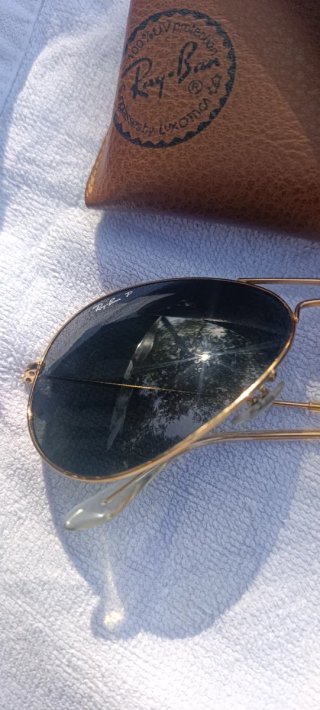 Ray-Ban Aviador RB3025 Polarizadas Dorado verde