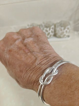 Pulsera nudo infinito plata esterlina ajustable