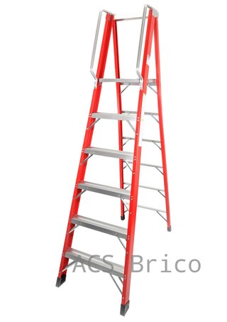 Escalera Fibra Tijera 2x6 - 1,71 Metros - 10402 - Mader