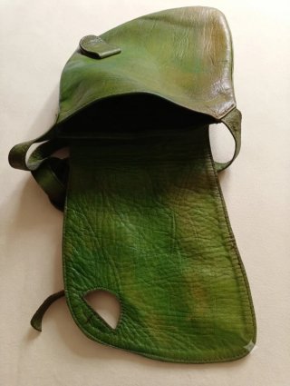 Bolso bandolera cuero vintage multicolor