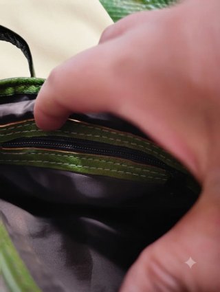 Bolso bandolera cuero vintage multicolor