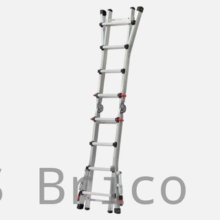 Escalera Telescópica Aluminio 5+5 Peldaños Teleflex