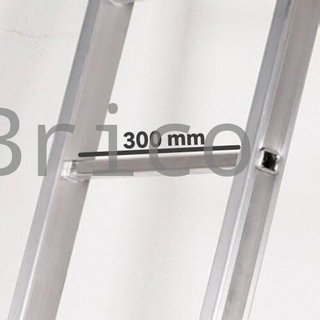 Escalera Telescópica Aluminio 5+5 Peldaños Teleflex