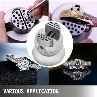 Morsa de Bola, Herramienta de Configuración de Grabado de 3", Morsa de Bloque de Grabado con Rotación de 360°, 30 PCS de Herramientas de Bloque de Grabado de Joyería, Bloque Estándar para Incrusta...