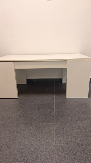 Mesa centro elevable blanca