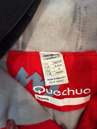 Pantalón nieve Decathlon 4 años