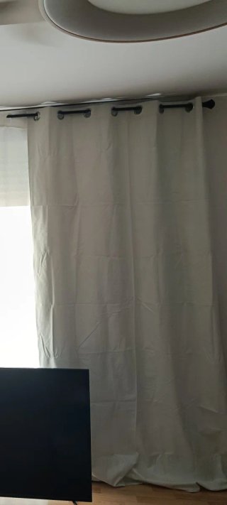 Cortinas Beige/Blancas