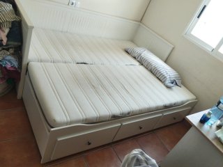 Cama Diván Ikea Hemnes 80x200 con 3 cajones