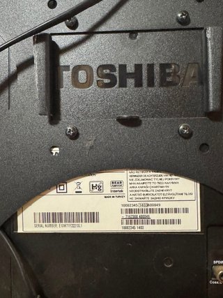 Televisión Toshiba Negra