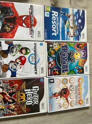 Accesorios Wii: Guitarra, Pistola, Volantes y Jueg