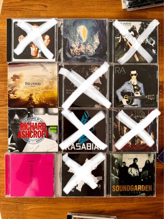 CDs Muse, Beatles, Jungle, Kasabian, The Verve y +