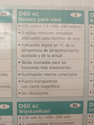 Vinoteca Mobicool termoeléctrica