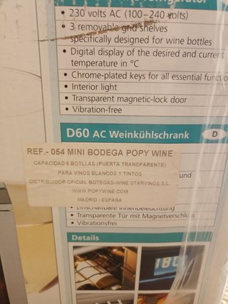 Vinoteca Mobicool termoeléctrica