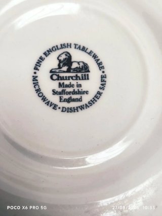 Vajilla Churchill Green Ivy - 42 piezas