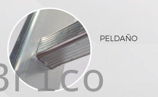 Escalera Aluminio Elite 2x14 - 4+4 M - 80-80x30mm