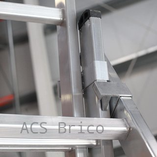 Escalera Aluminio Elite 2x14 - 4+4 M - 80-80x30mm
