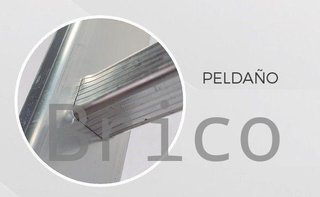 Escalera Aluminio Elite 2x14 - 4+4 M - 80-80x30mm