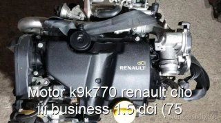 Motor k9k770 renault clio iii business 1.5 dci (75