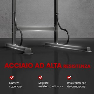 Estación de Fitness Power Tower, Barra de Dominadas Power Tower Estación de Fitness Multifuncional con Altura Ajustable 171-219Cm, Negro Rojo