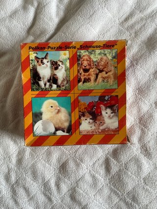 Caja 4 mini puzzles animales Pelikan