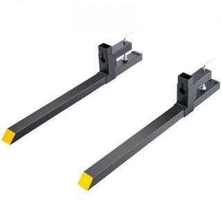 Horquillas de Palet, Horquillas de Palet de 907.2 kg de Capacidad, Horquillas para Cubos de Tractor de 109.2 cm, Accesorio de Cargador Frontal de Alta Resistencia para Tractor, Skid Steer, Cubo de...