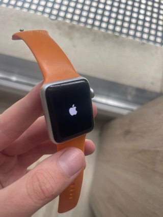 Apple Watch S3 38mm Plata Correa Naranja