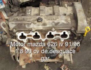 Motor mazda 626 iv 91/98 1.8 90 cv de desguace gar