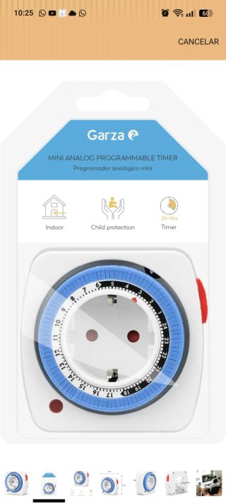 Programador Analógico Garza Mini 24h