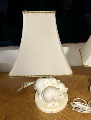 Coppia Abat-jour Vintage Elefanti