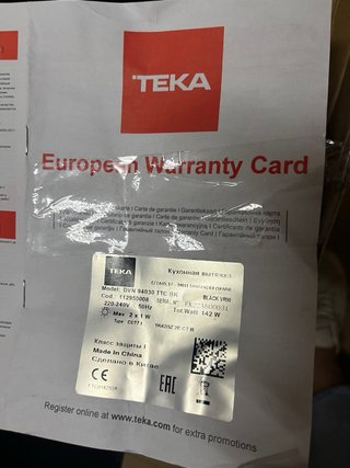 Campana extractora TEKA 70cm Negra