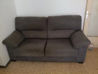 Sofá de 2 plazas gris