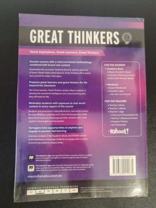 Libro inglés "great thinkers" nivel a2