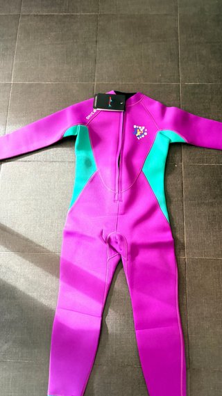 Neopreno niña DIVE&SAIL morado/verde T10