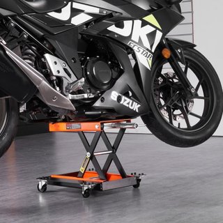 Elevador de Motocicleta ATV Scissor Jack Dolly 499.5 kg Plataforma Ancha y Manivela