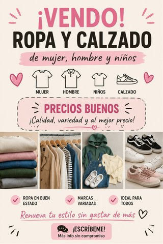 Lotes de ropa y calzado variados