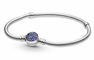 Pulsera Pandora Plata con Circonitas Azules.