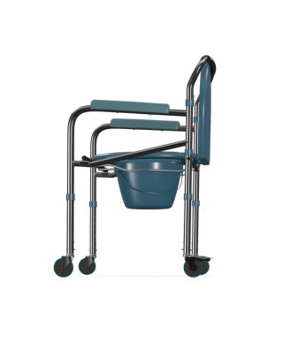 Silla WC con ruedas y apoyabrazos
