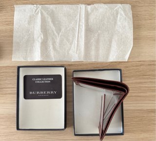 Cartera Burberry Marrón Cuero Clásico
