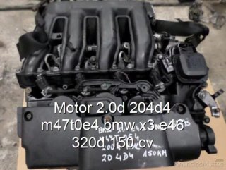 Motor 2.0d 204d4 m47t0e4 bmw x3 e46 320d 150 cv