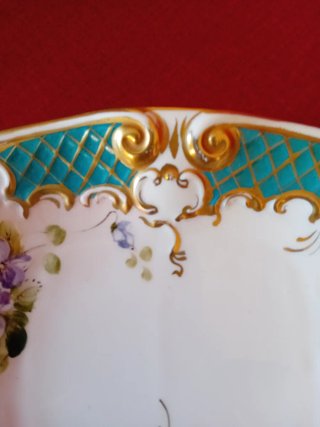 Porta caramelle in ceramica dipinto a mano