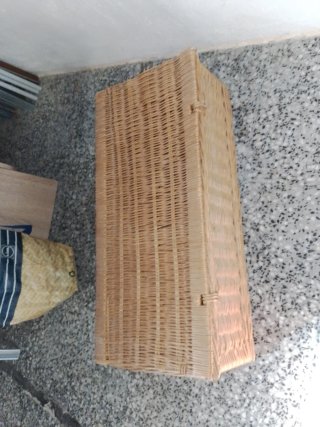 Baúl de mimbre grande
