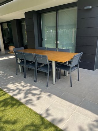 Mesa de comedor exterior extendible Green Design